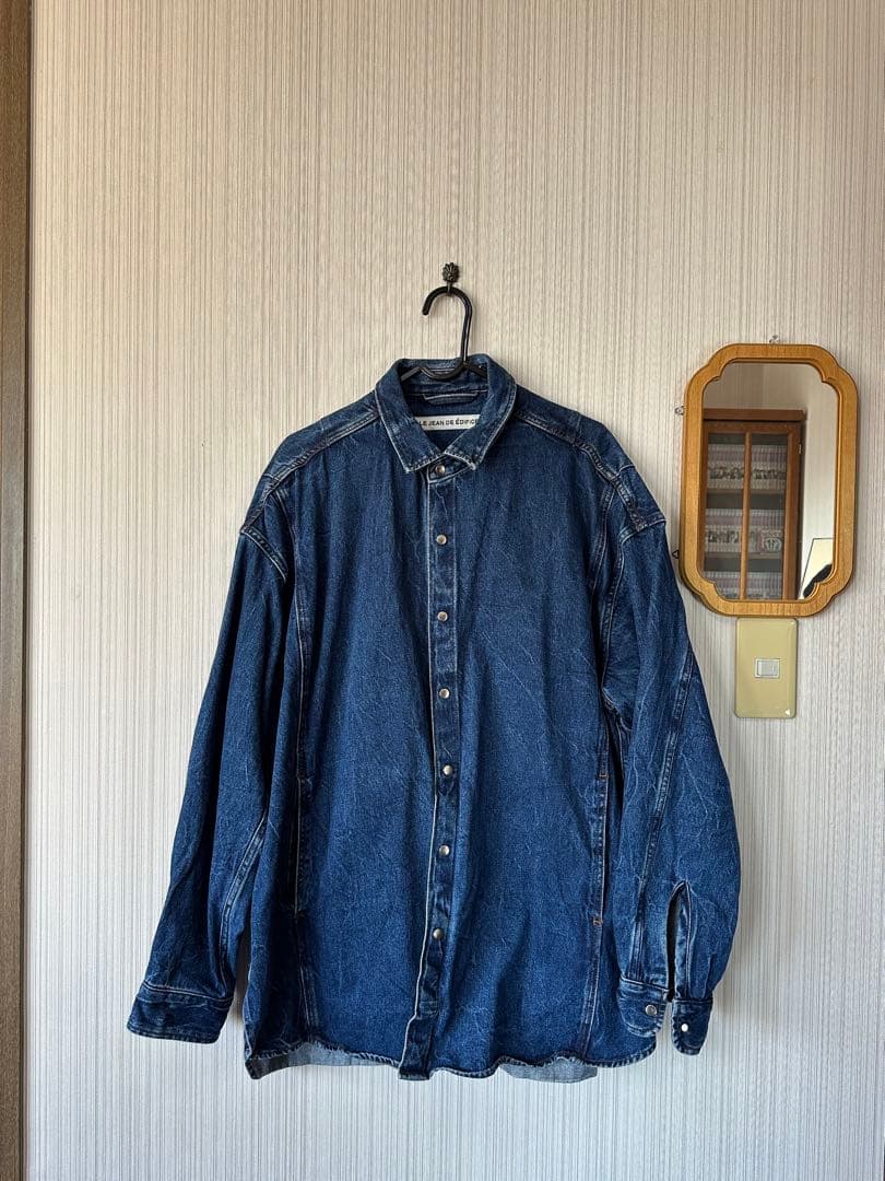 LE JEAN DE ÉDIFICE ダークブルー デニムジャケット