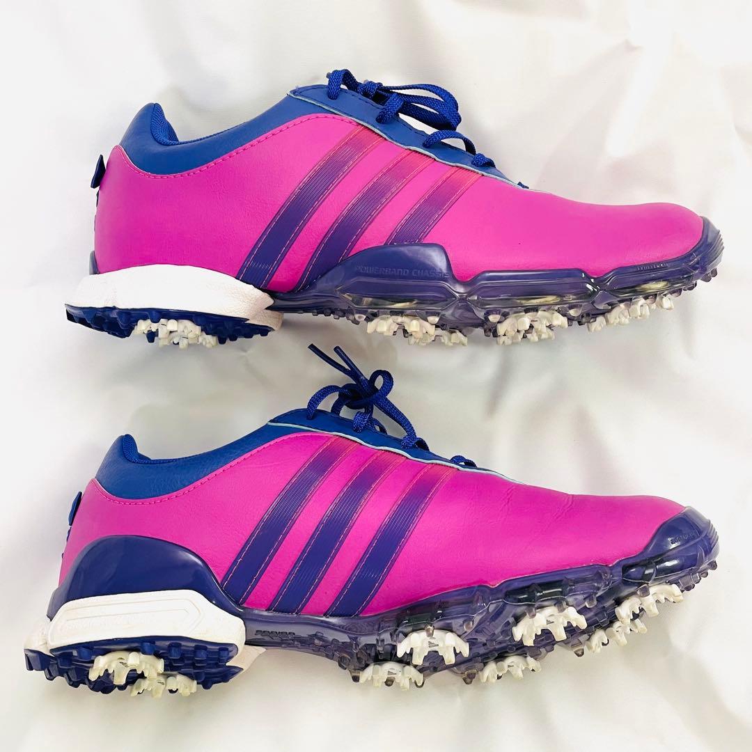 【早い者勝ち】ADIDAS GOLF ゴルフスパイクシューズ 25.0cm 本革