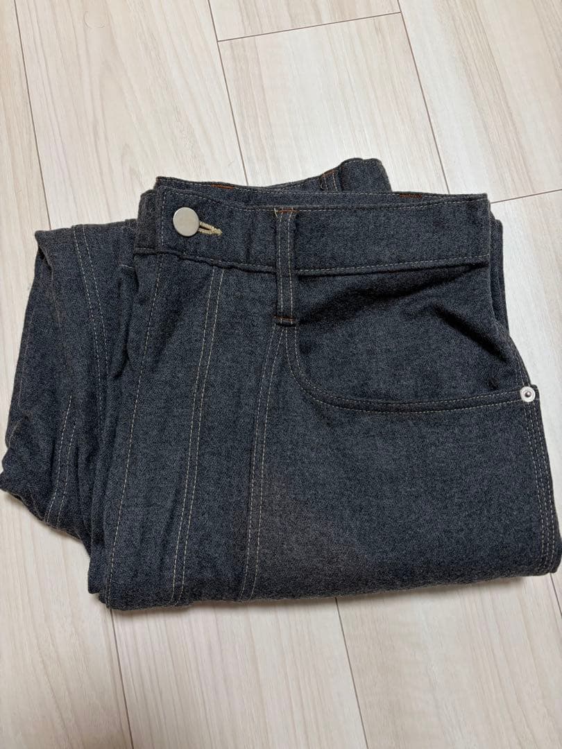 パンツ maatee&sons WOOL FLANNEL DOUBLE-KNEE 2