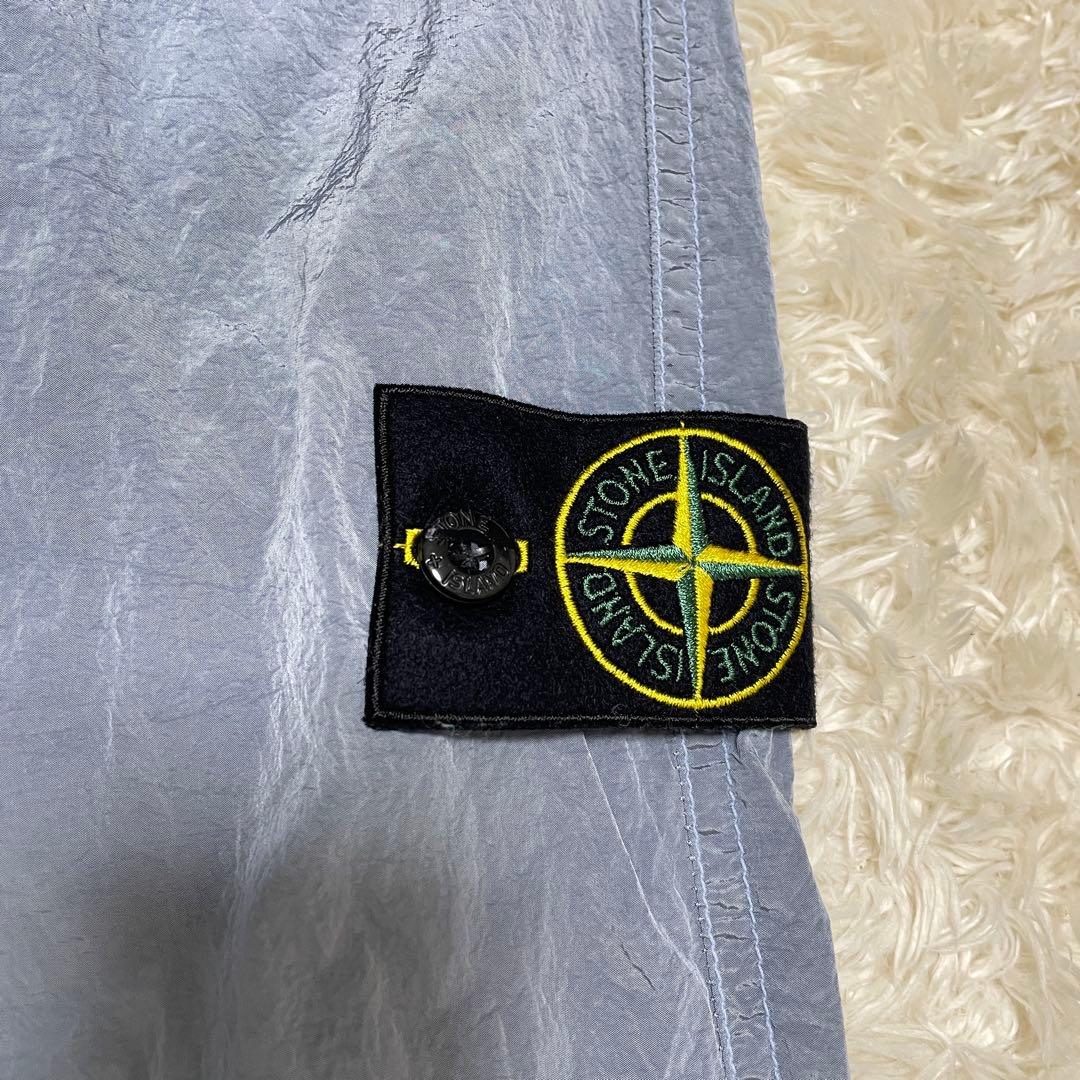 STONE  ナイロンメタル　カーゴパンツ　ライトブルー Lサイズ