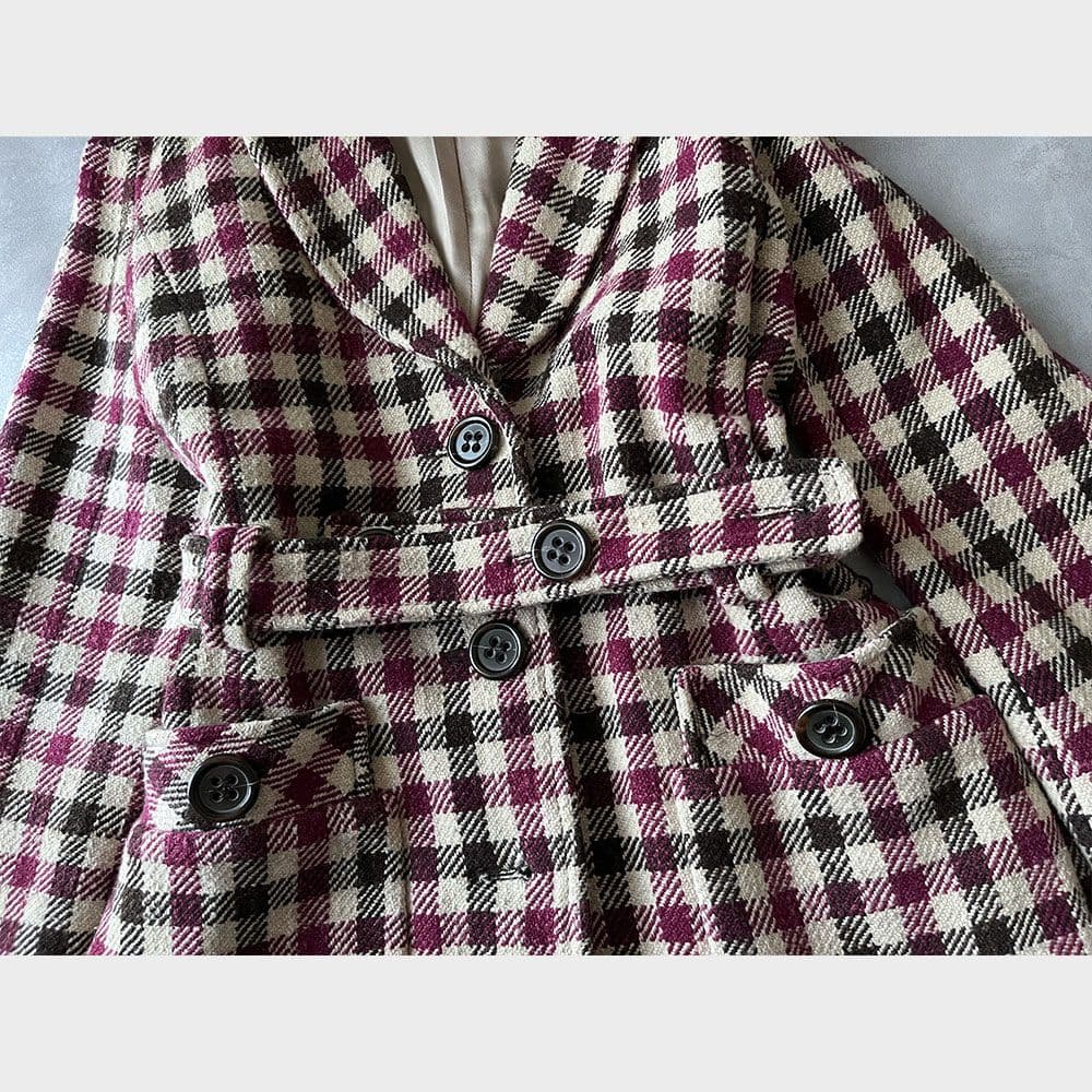 【りるるさま】キャシャレル カシミヤ ウール コート A1