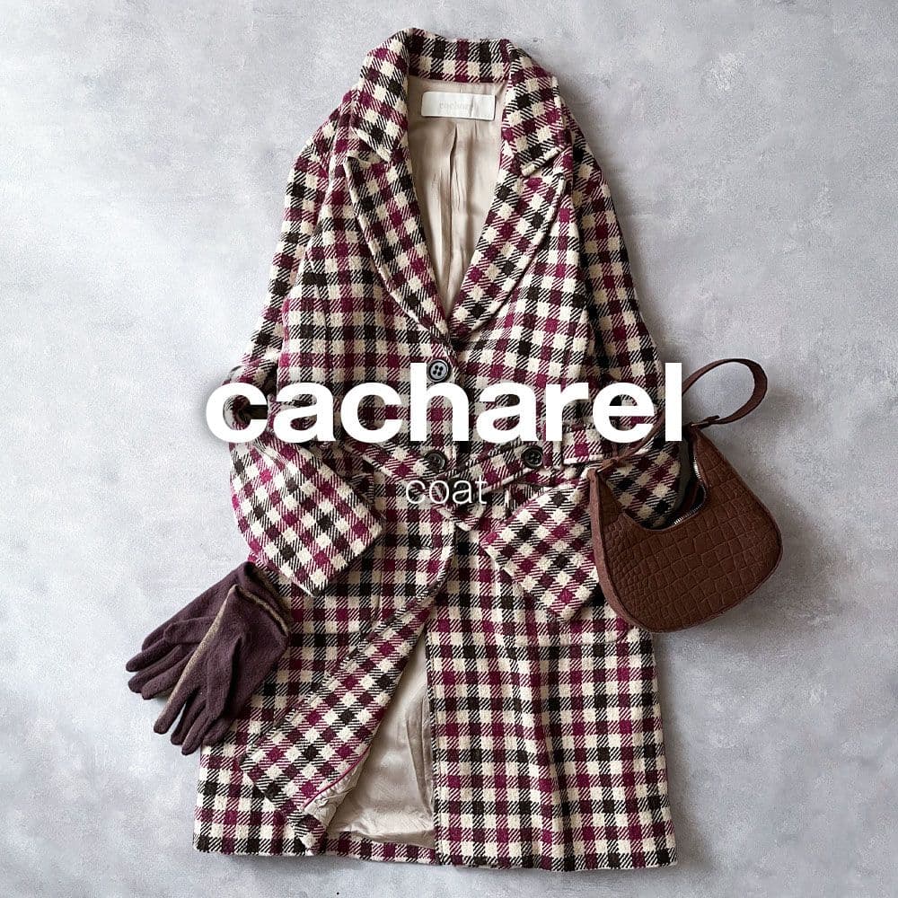 【りるるさま】キャシャレル カシミヤ ウール コート A1