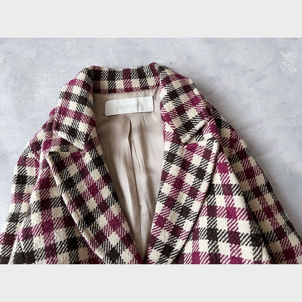 【りるるさま】キャシャレル カシミヤ ウール コート A1