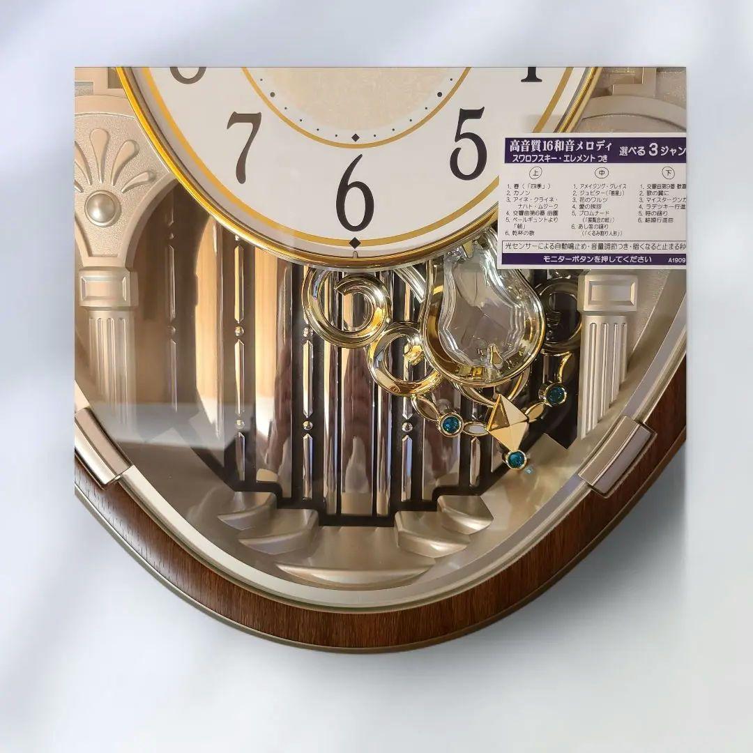 未使用SEIKO セイコー 電波掛時計 AM255B からくり時計