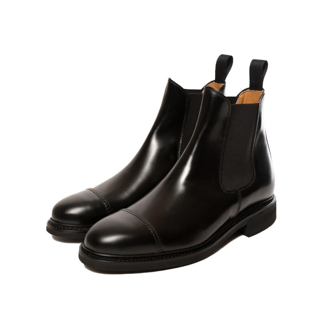 Berwick1707 サイドゴアブーツ 632ROMLBK ブラック UK8