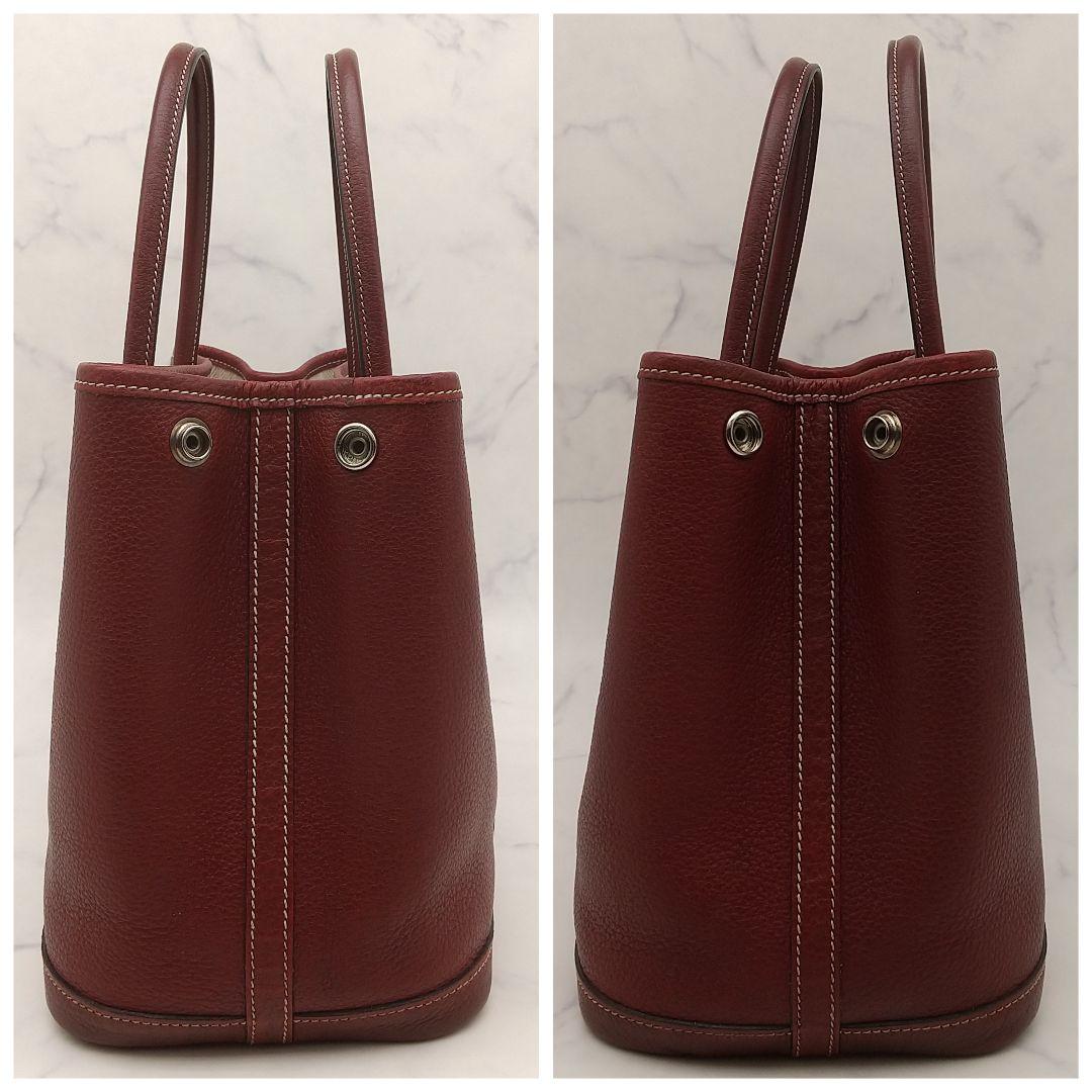 エルメス　ガーデンパーティ　TPM　ネゴンダ　ルージュアッシュ レッド系　□K