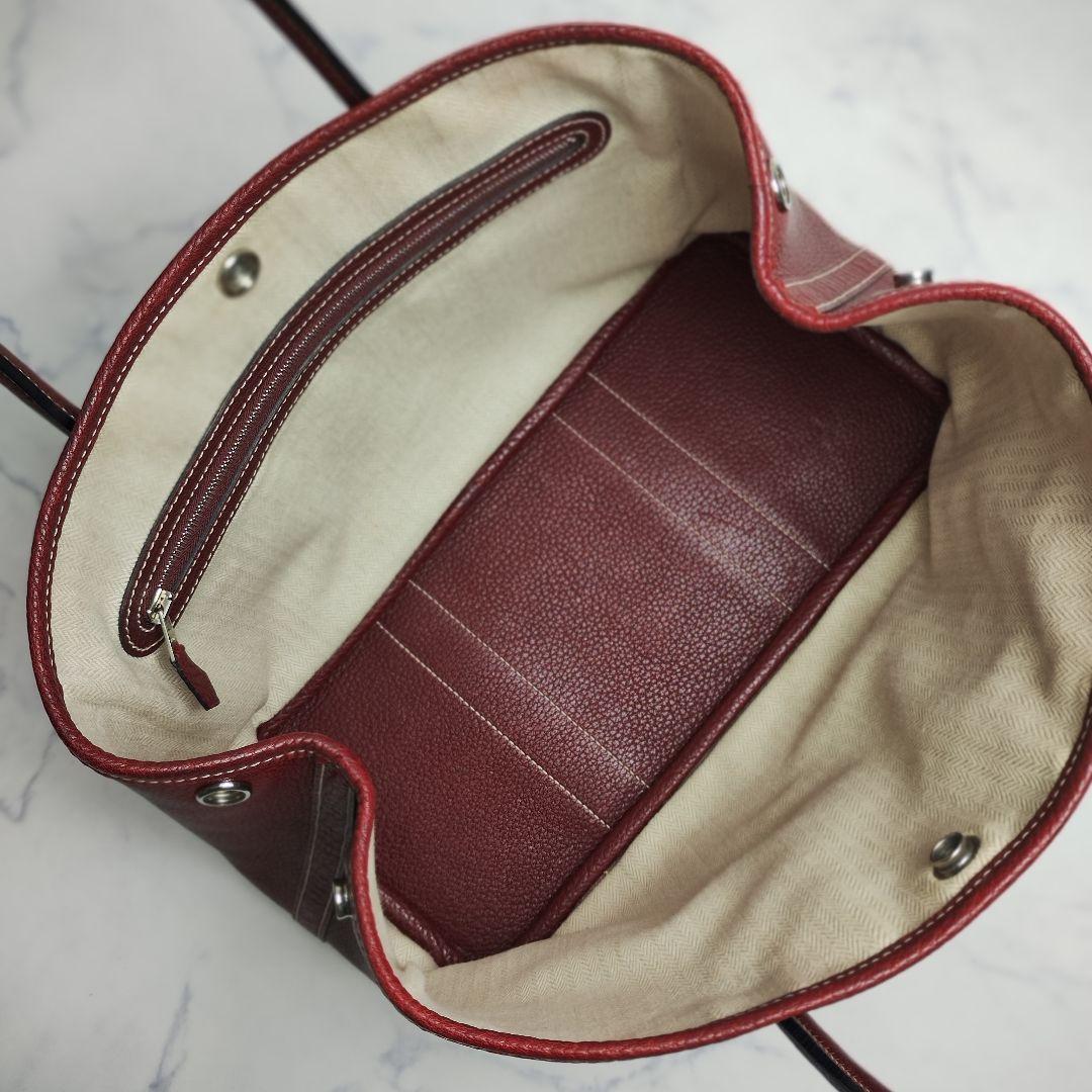 エルメス　ガーデンパーティ　TPM　ネゴンダ　ルージュアッシュ レッド系　□K