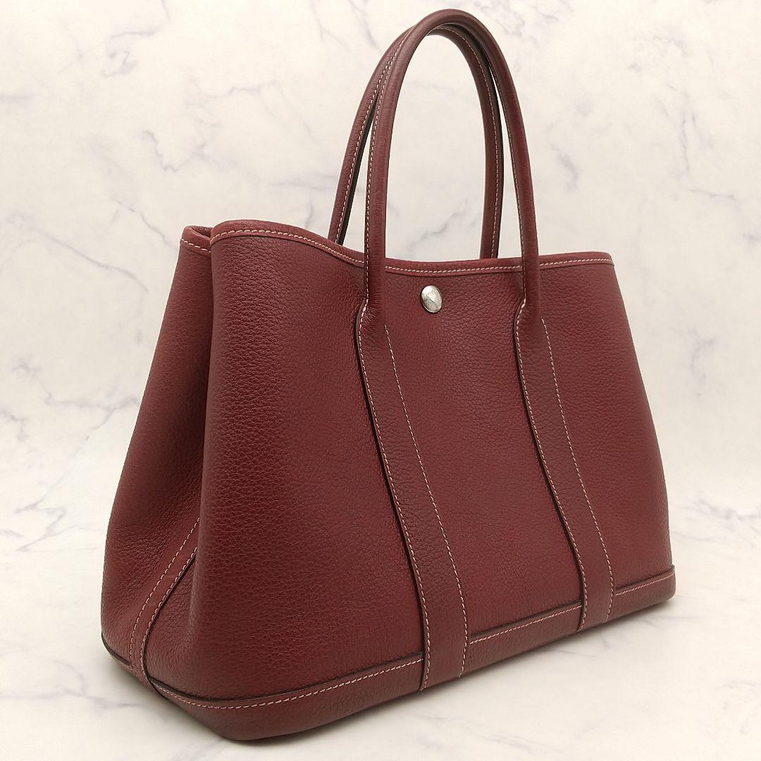 エルメス　ガーデンパーティ　TPM　ネゴンダ　ルージュアッシュ レッド系　□K