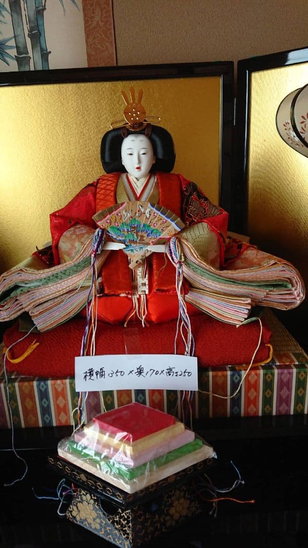 久月 衣裳着 木製三段 十番親王三五官女 お雛様