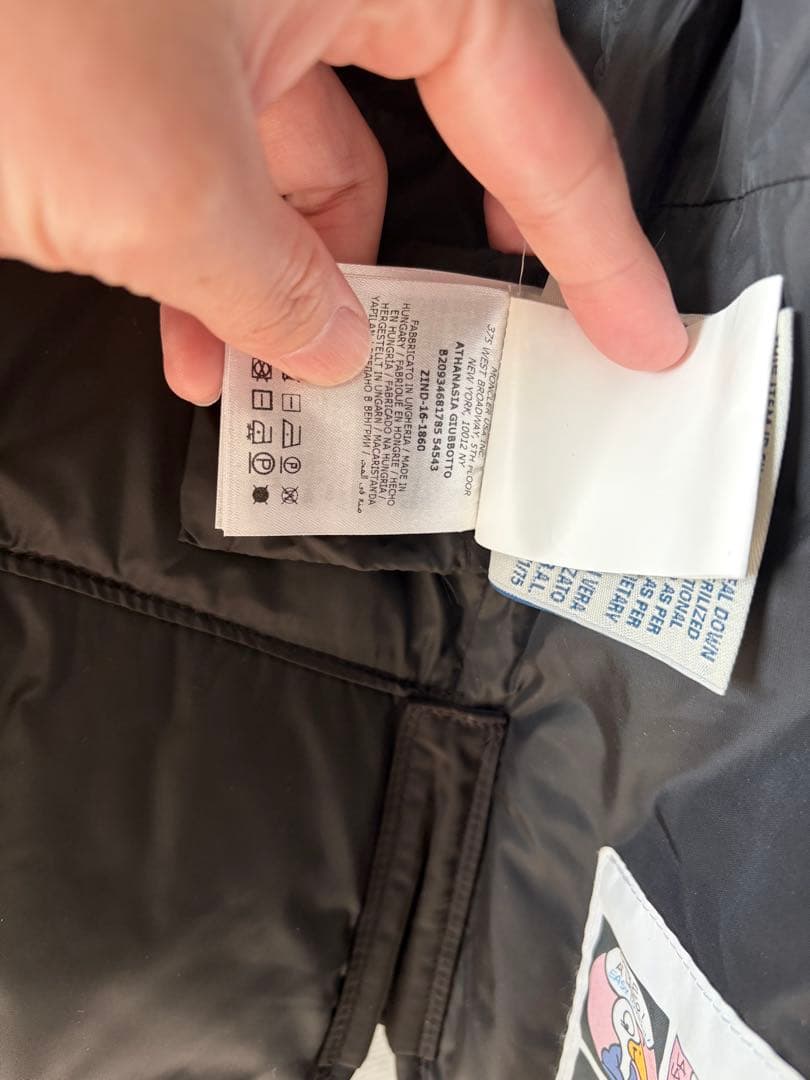 超美品　MONCLER ATHANASIA ジャケット ブラック　異素材