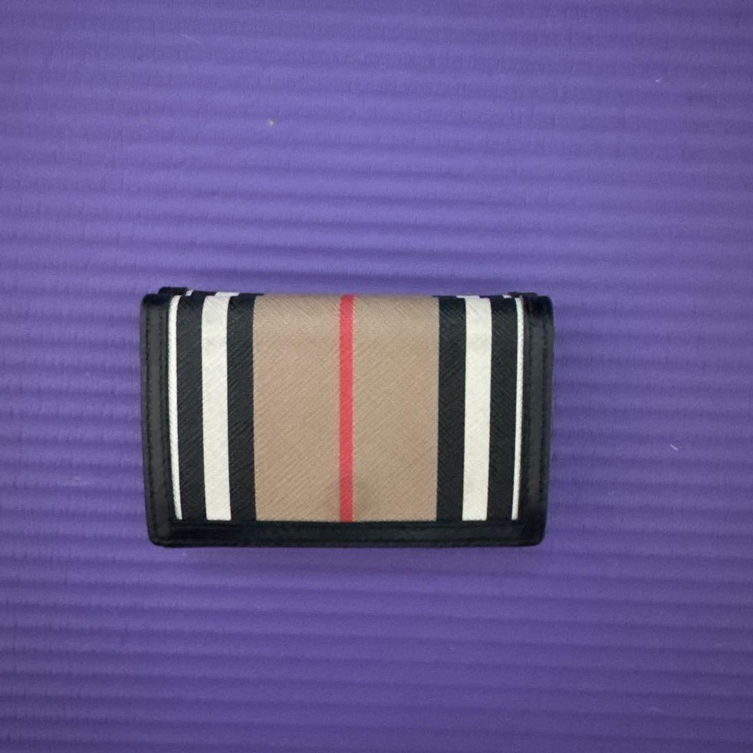 BURBERRY ストライプ 三つ折り財布