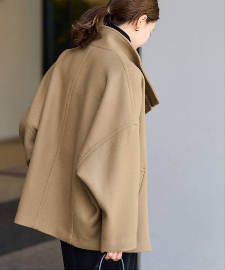 FRAMeWORKメルトンコクーンコート2【美品】キャメル36