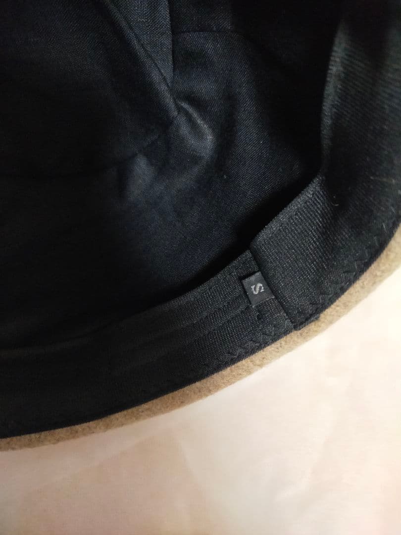 mite miteえん帽　モカベージュ　S　ミテ　作家　ハンドメイド　えん帽子