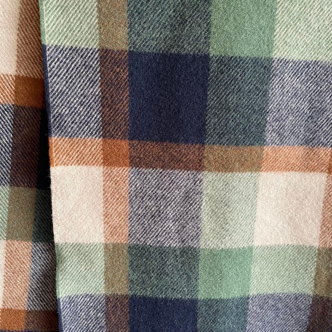 ブルーレーベル　クレストブリッジチェック柄マフラー　カシミア混　新品タグ付き