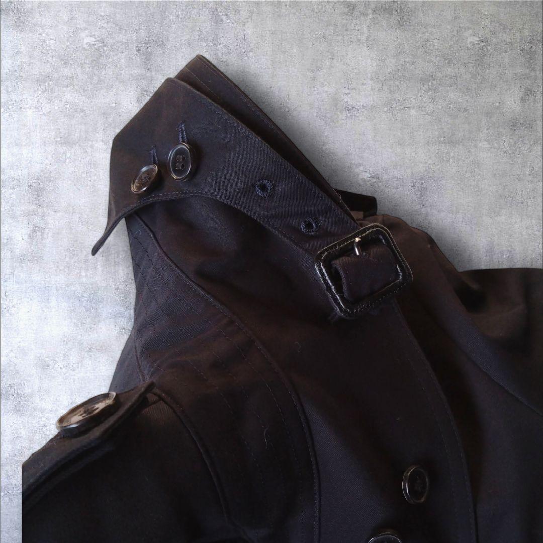 希少・美品✨【HYKE】ハイク 　　　ブラックトレンチコート ライナー付き