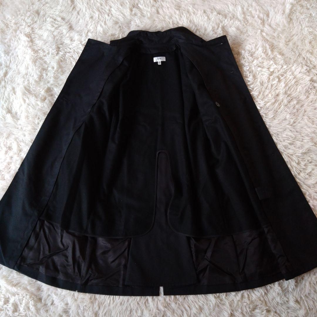 希少・美品✨【HYKE】ハイク 　　　ブラックトレンチコート ライナー付き