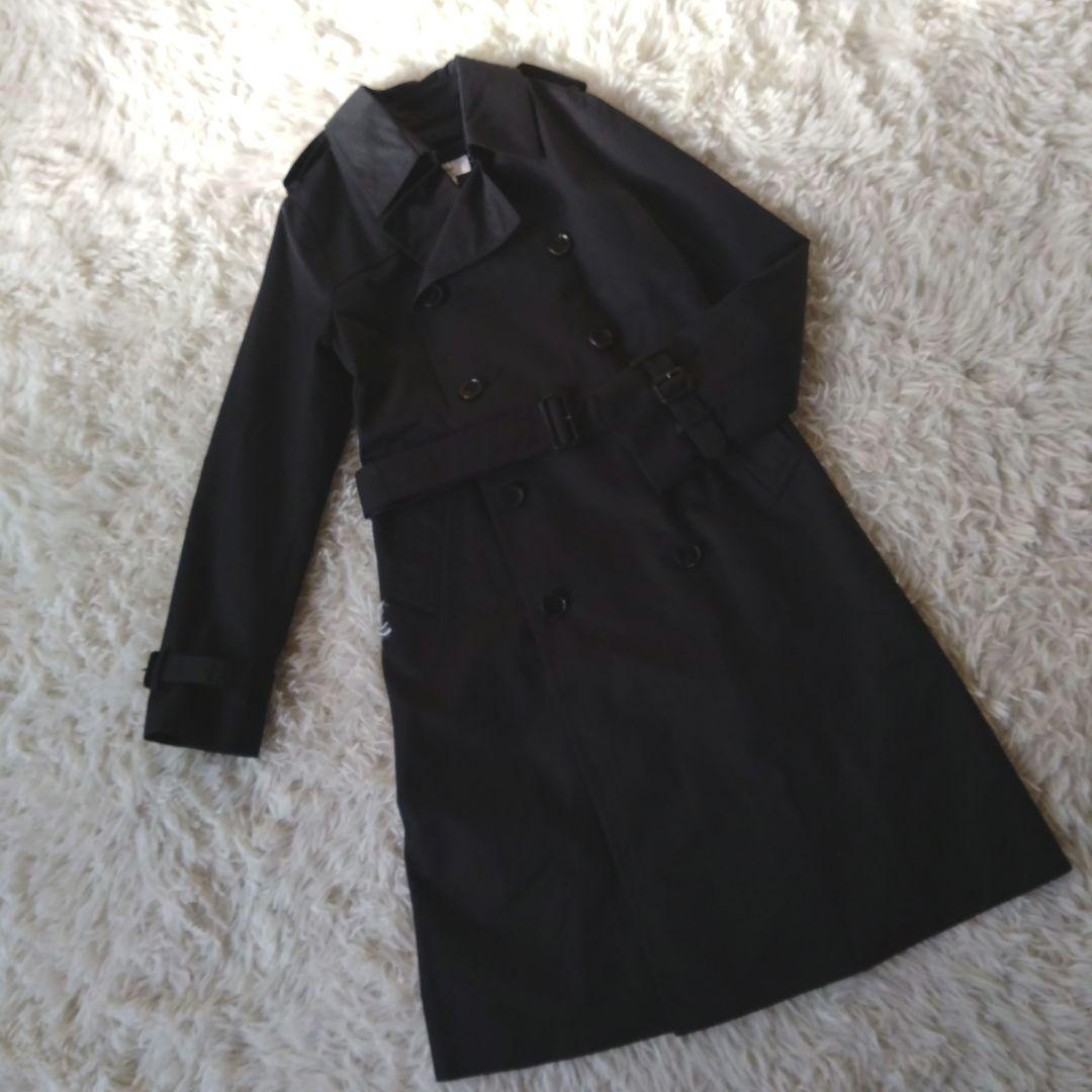 希少・美品✨【HYKE】ハイク 　　　ブラックトレンチコート ライナー付き