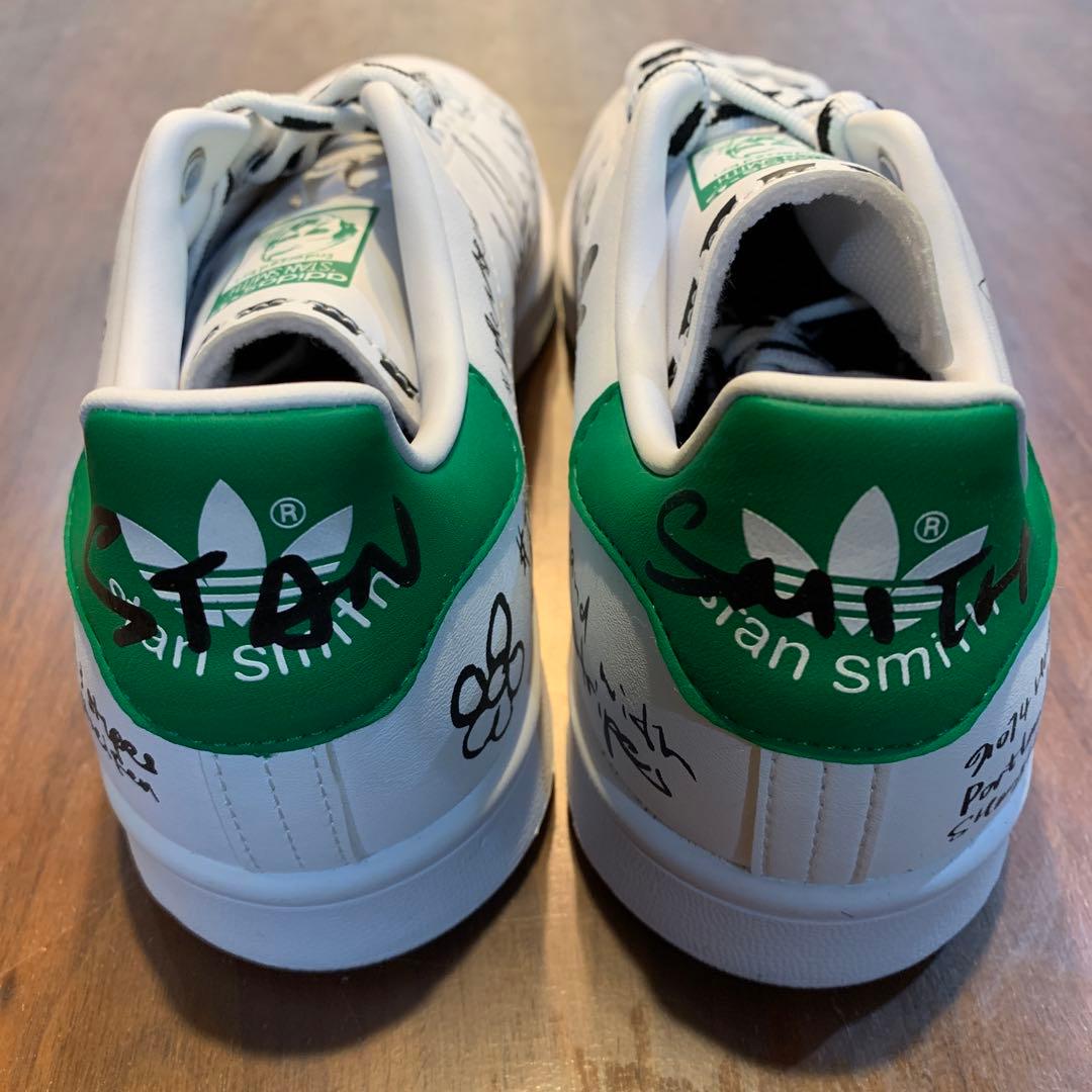 adidas アディダス スタンスミス 落書き風スニーカー24cm 新品未使用