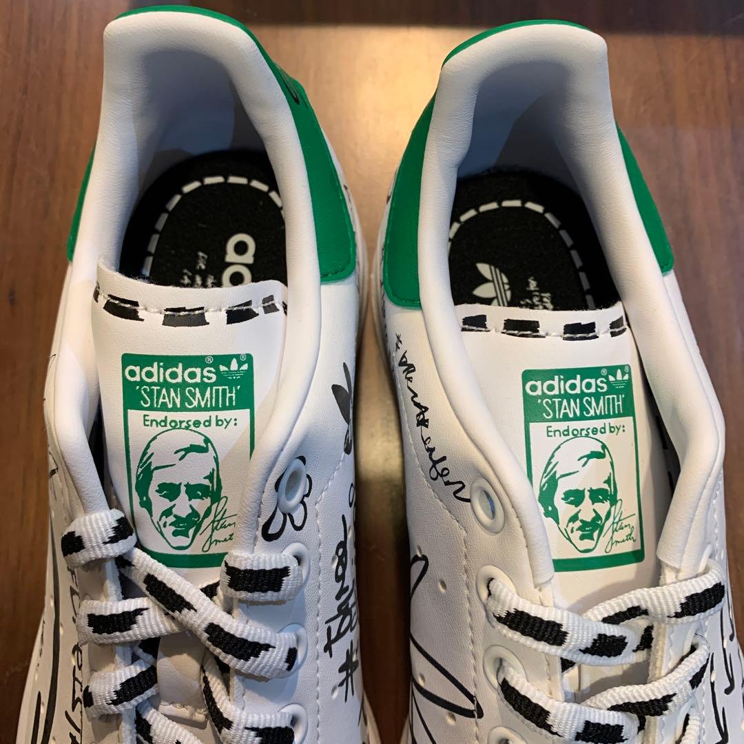 adidas アディダス スタンスミス 落書き風スニーカー24cm 新品未使用