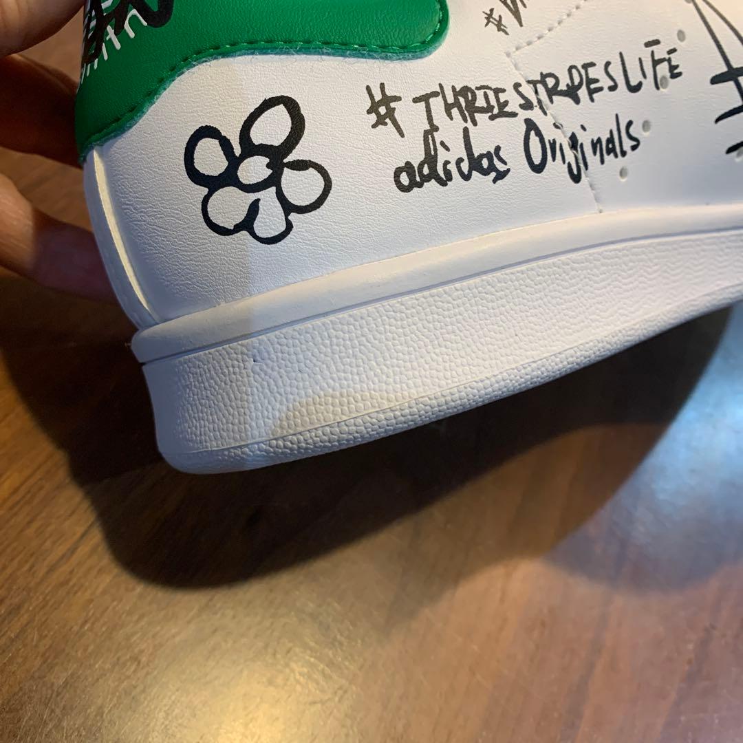 adidas アディダス スタンスミス 落書き風スニーカー24cm 新品未使用