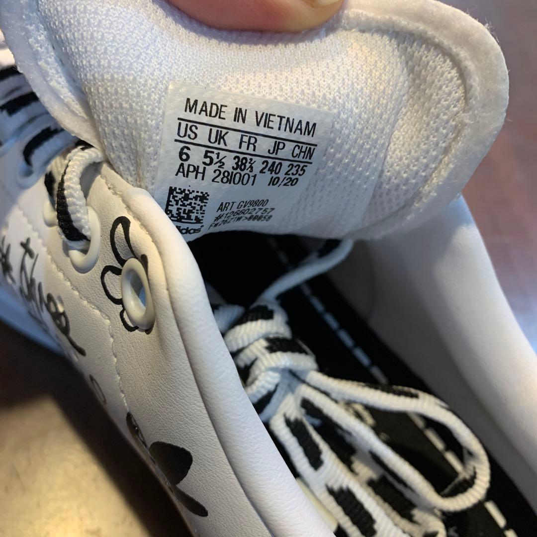 adidas アディダス スタンスミス 落書き風スニーカー24cm 新品未使用