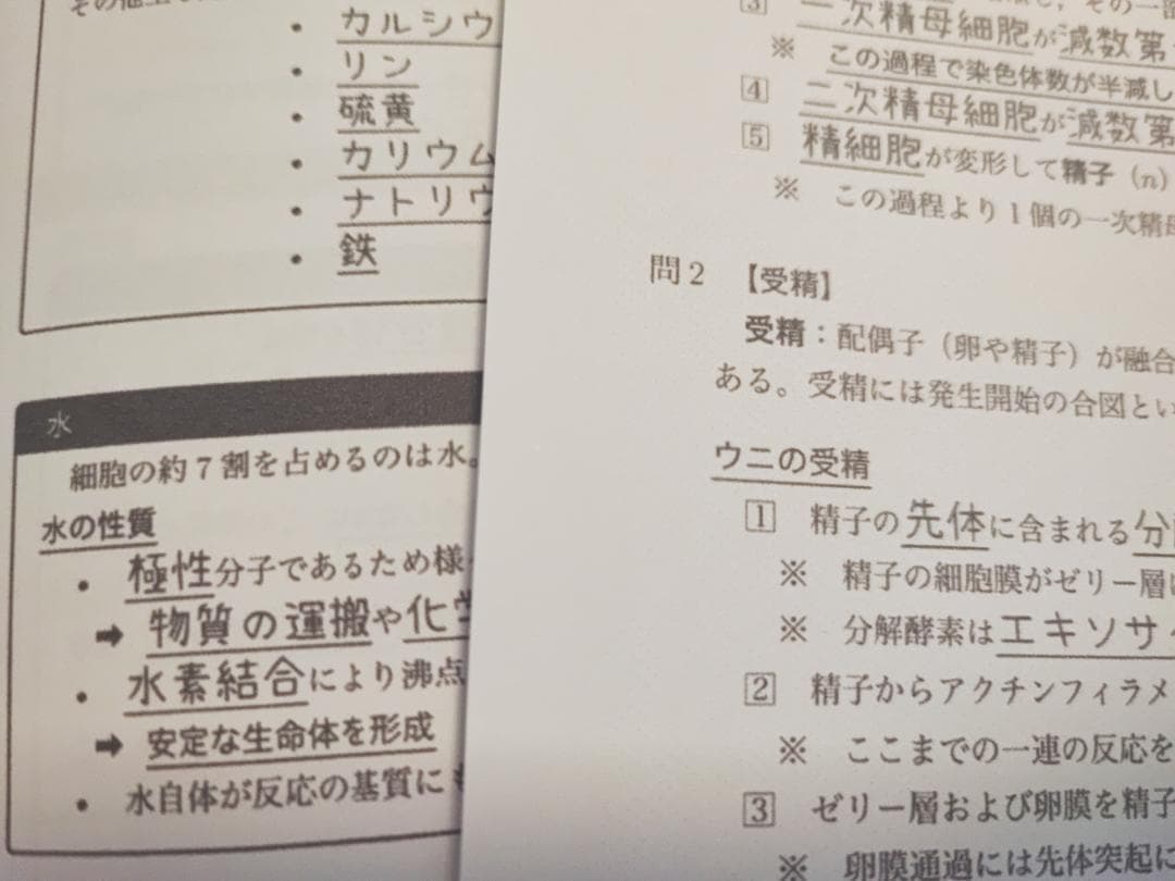鉄緑会による最新版高3生物知識の総完成とガイダンスのフルセット　駿台　河合塾