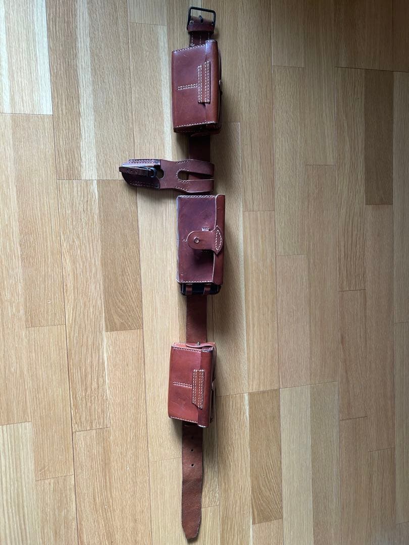 日本陸軍 ベルトセット 三八式弾薬盒（中田商店）