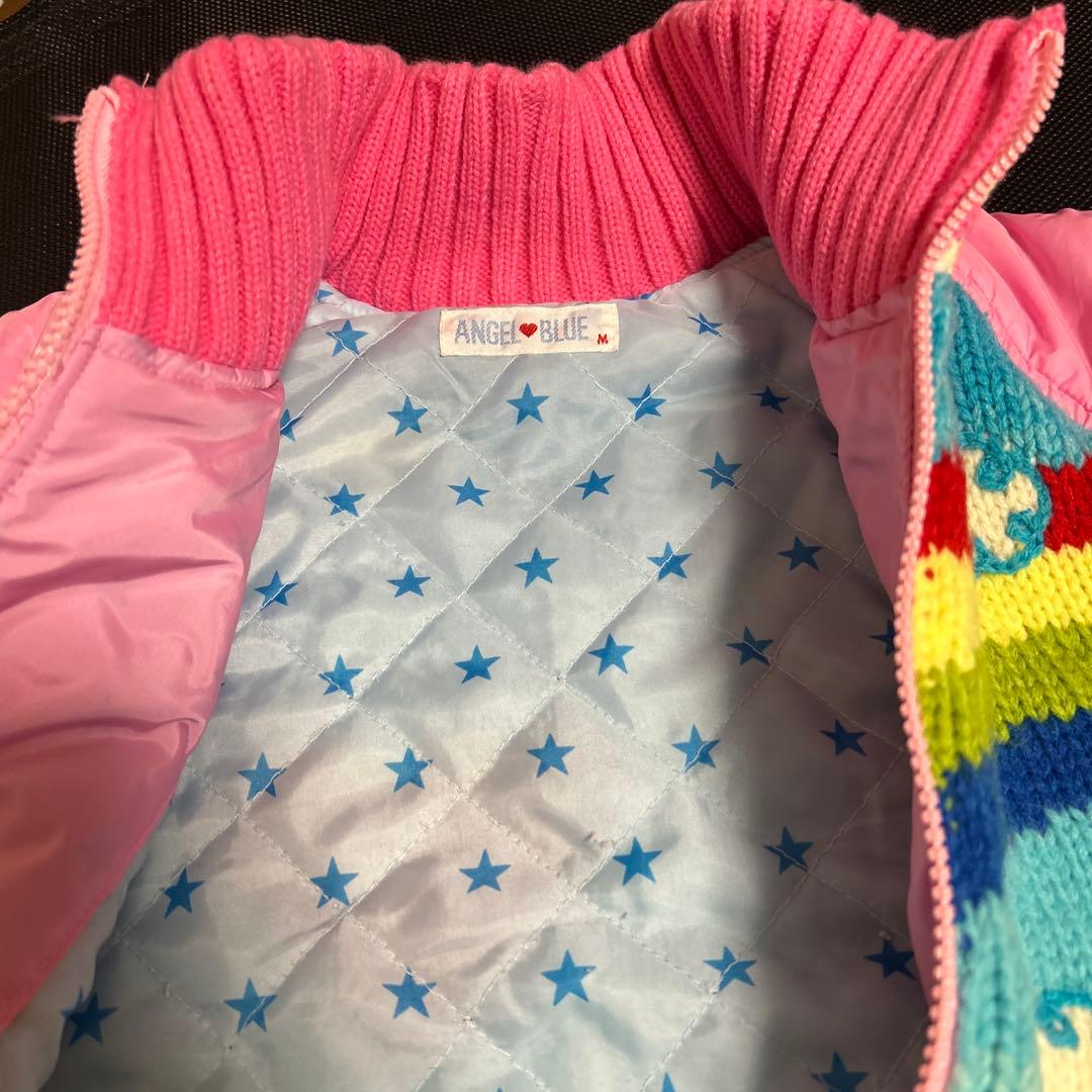 エンジェルブルー ニットブルゾン ジャケットM150