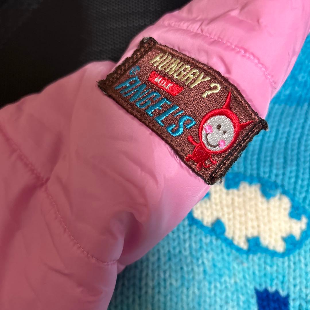 エンジェルブルー ニットブルゾン ジャケットM150