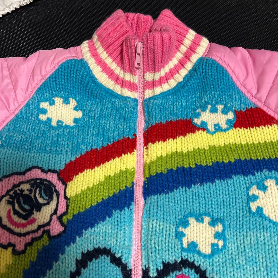 エンジェルブルー ニットブルゾン ジャケットM150