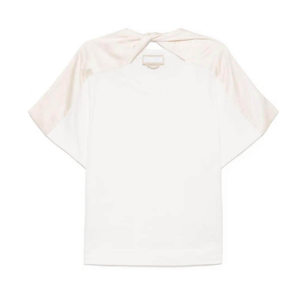 【新品未使用】リトコフスカ　ホワイト Tシャツ 異素材ショルダー