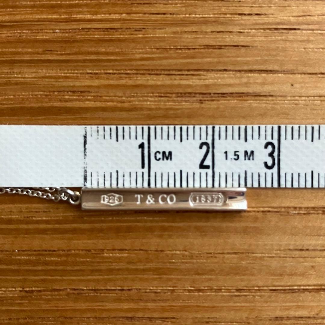 ジ*可様 TIFFANY&Co 1837 バーチャーム ネックレス シルバー