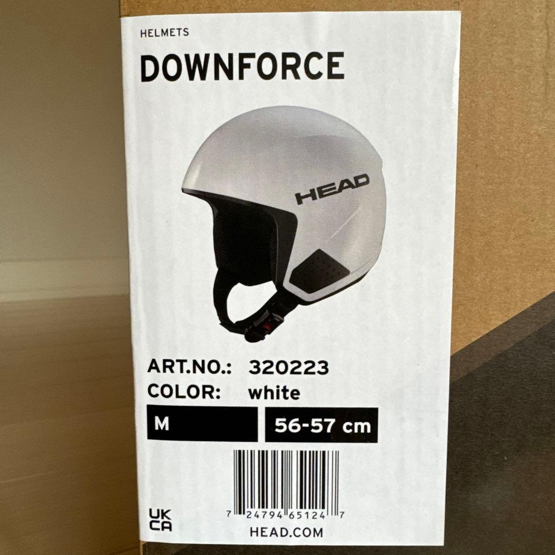HEAD スキーヘルメット　DOWNFORCE Mサイズ　ホワイト