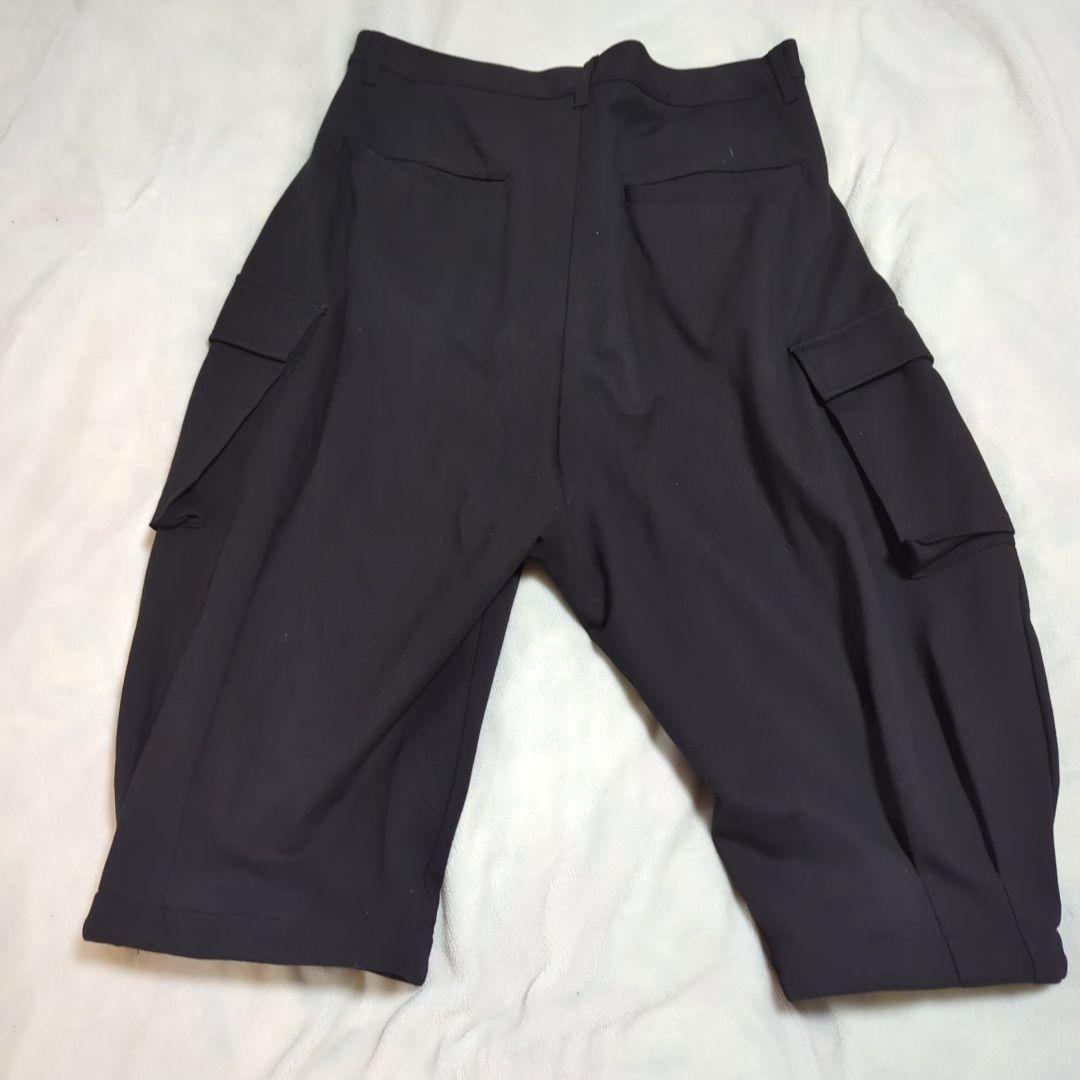 ！NDO様！！美品 23SS グラム クロップド サルエル カーゴ パンツ 黒