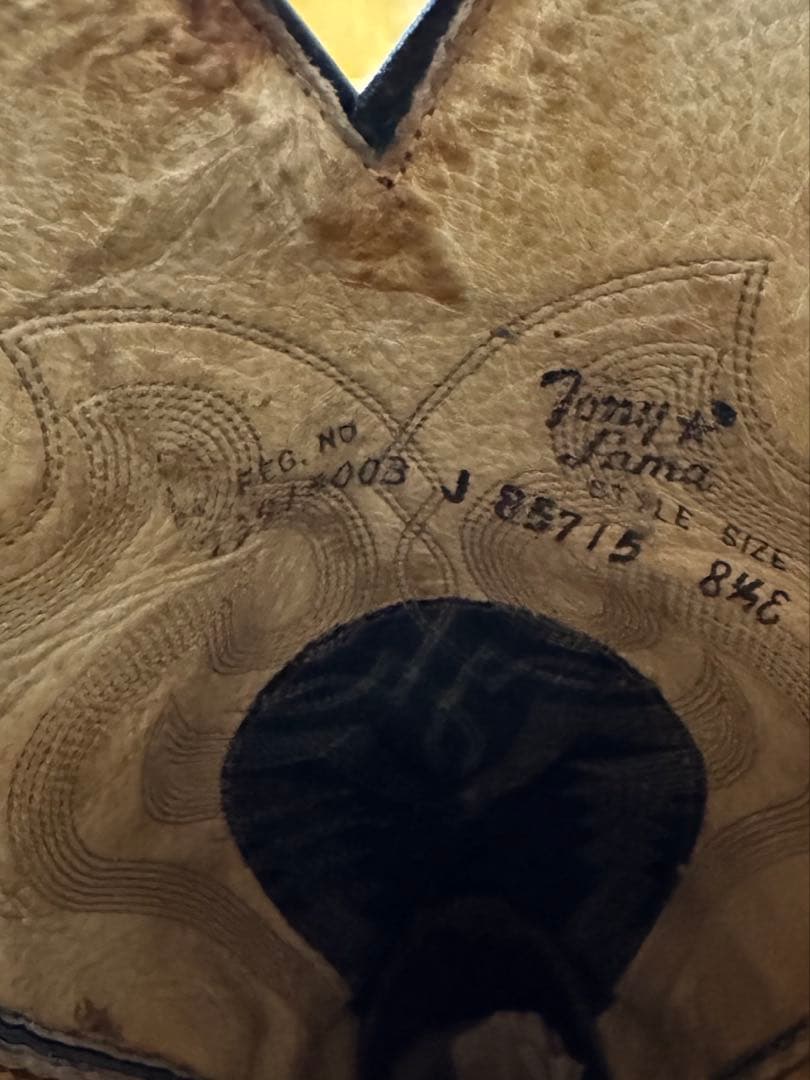 KKrrTONY LAMA ウエスタンブーツ リザード 85715 8H