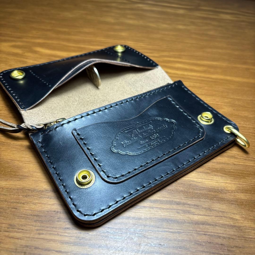 トラッカーウォレット クロムエクセル　ミドル　2層タイプ　フリーポケット付き