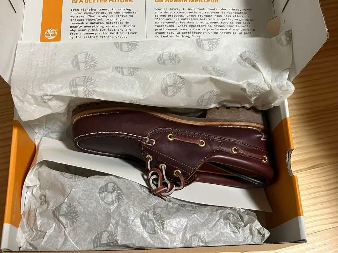 【新品未使用】ティンバーランド 3eye/サイズ8.5/26.5㌢/バーガンディ