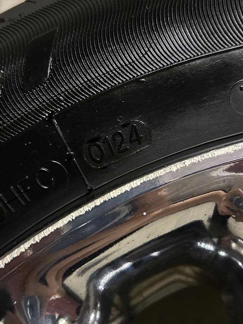 LT　トヨタbB純正メッキホイール　タイヤ・ナット付