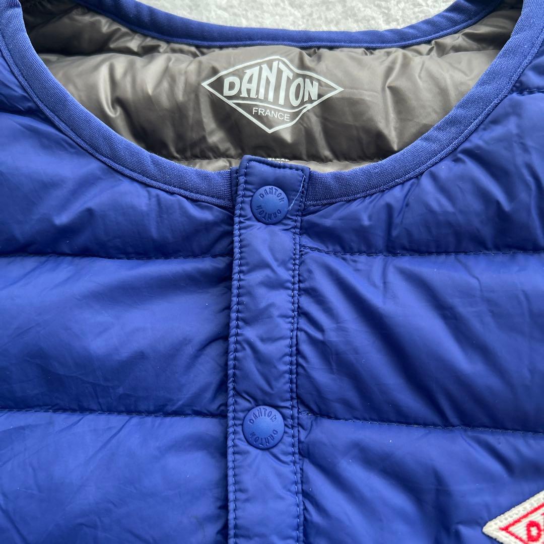 ダントン ダウンベスト　36 ブルー