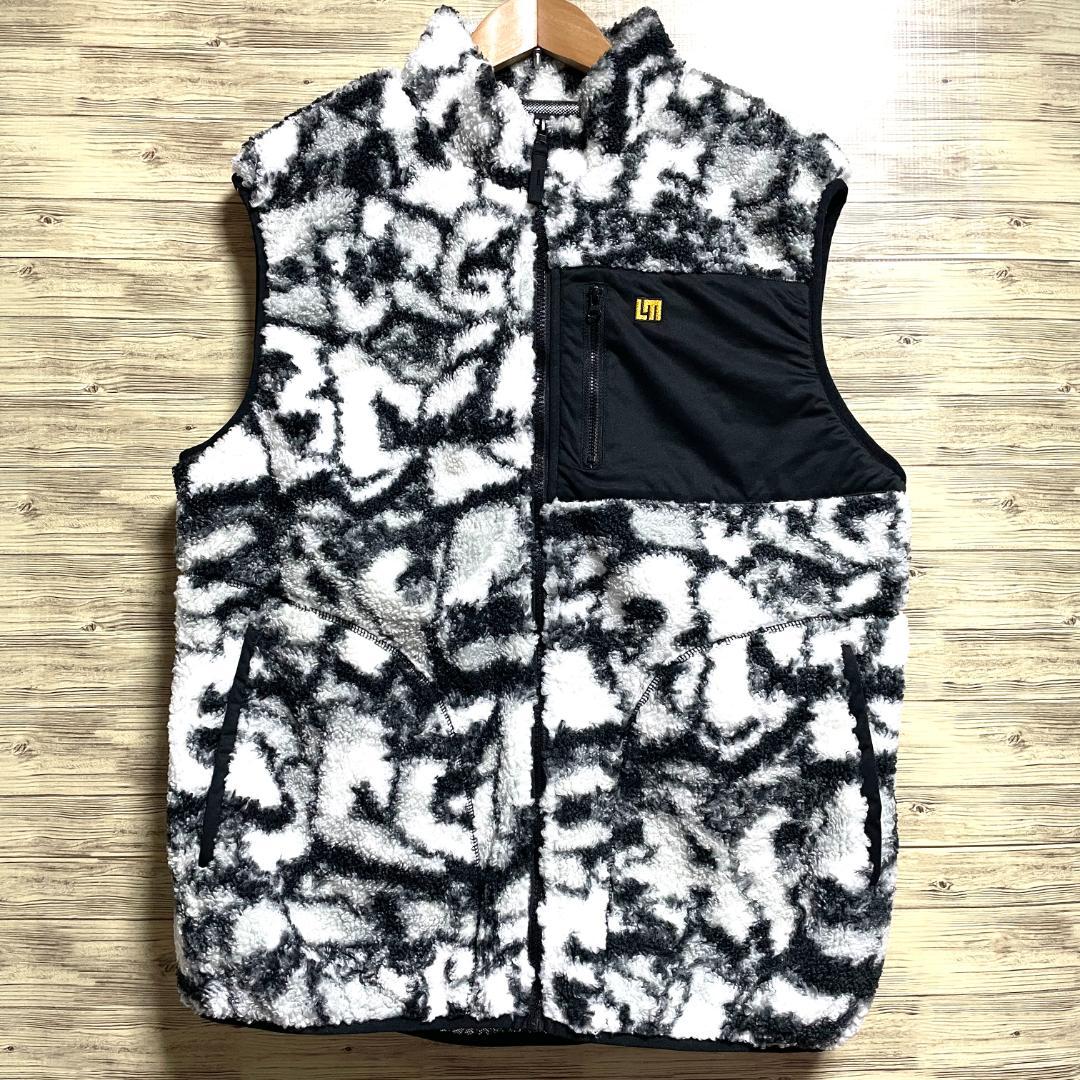 【フォロー割】 美品 ラウドマウス 裏蓄熱ボアフリースベスト 中綿 メンズ XL