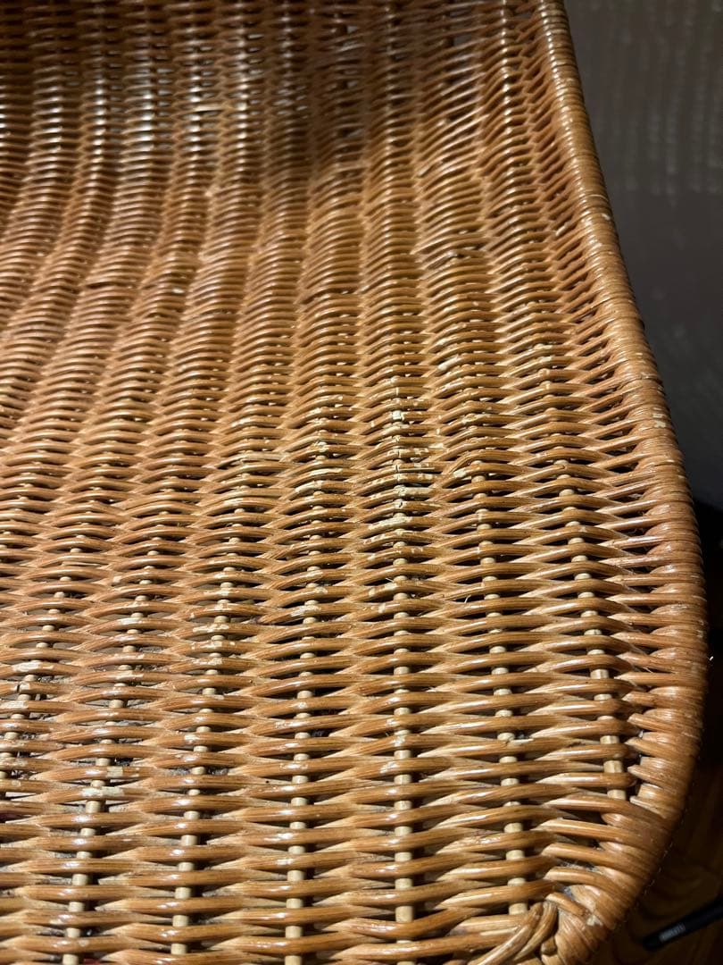 IDEE TATA チェア　1脚　ラタン ダイニングチェア スチール脚　椅子