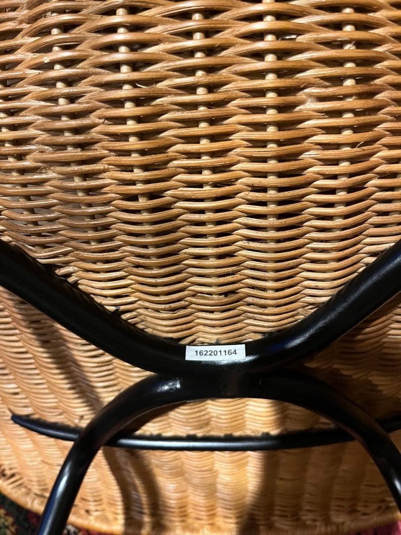 IDEE TATA チェア　1脚　ラタン ダイニングチェア スチール脚　椅子