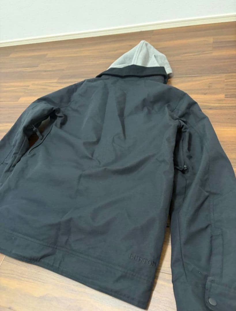 BURTON スノボウェア 男性用Sサイズ 黒 フード付き