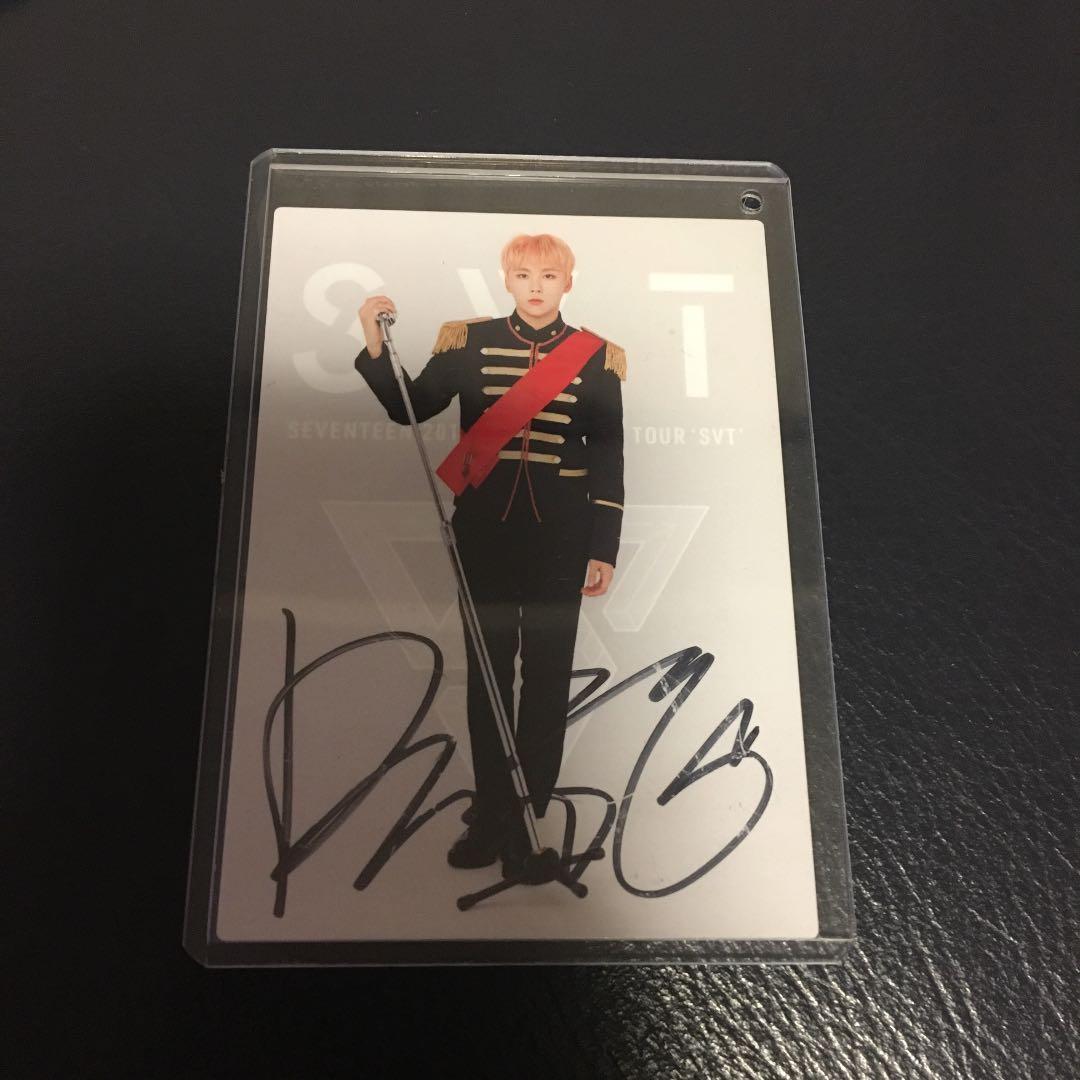 SEVENTEEN スングァン直筆サイン