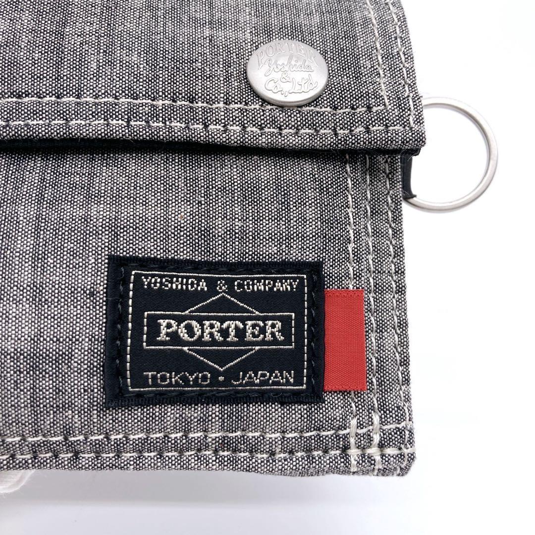 廃盤 希少 美品 PORTER Levi's コラボ 財布 三つ折り