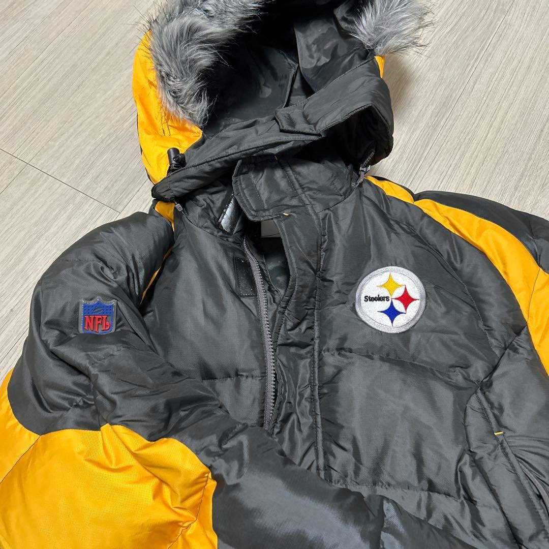 NFL Pittsburgh Steelers ダウン　フード取り外し可能