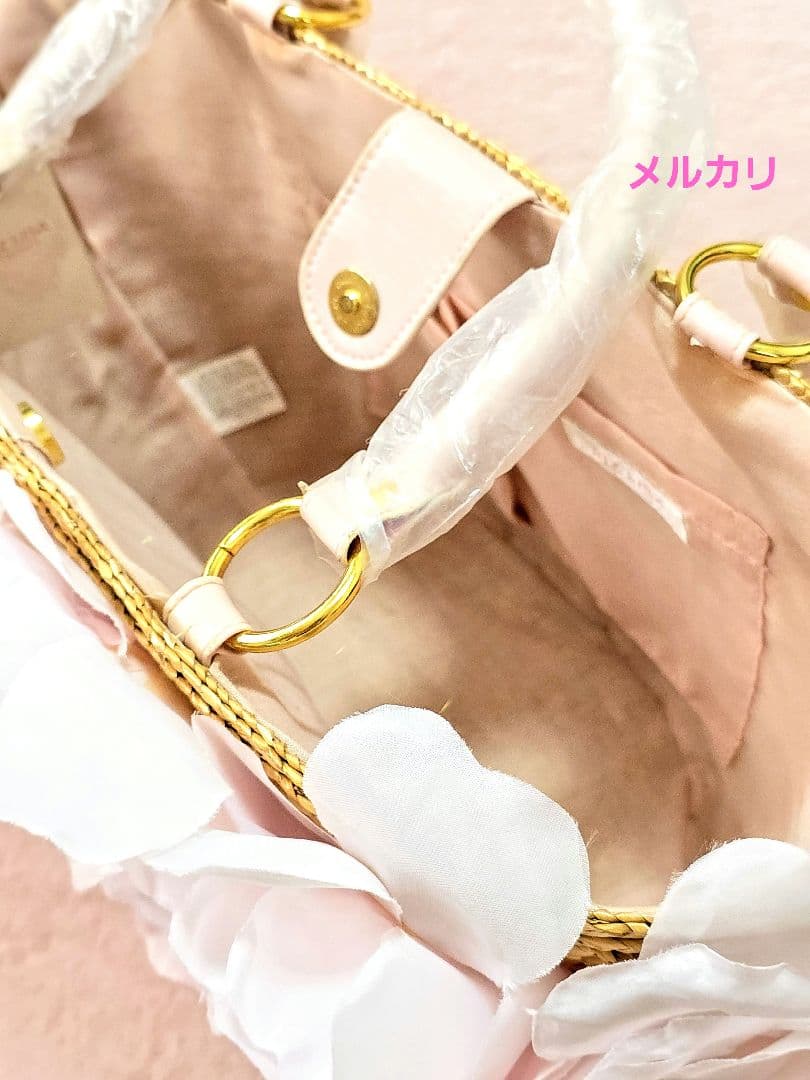 リズリサ ピンク薔薇 かごバッグ 新品未使用