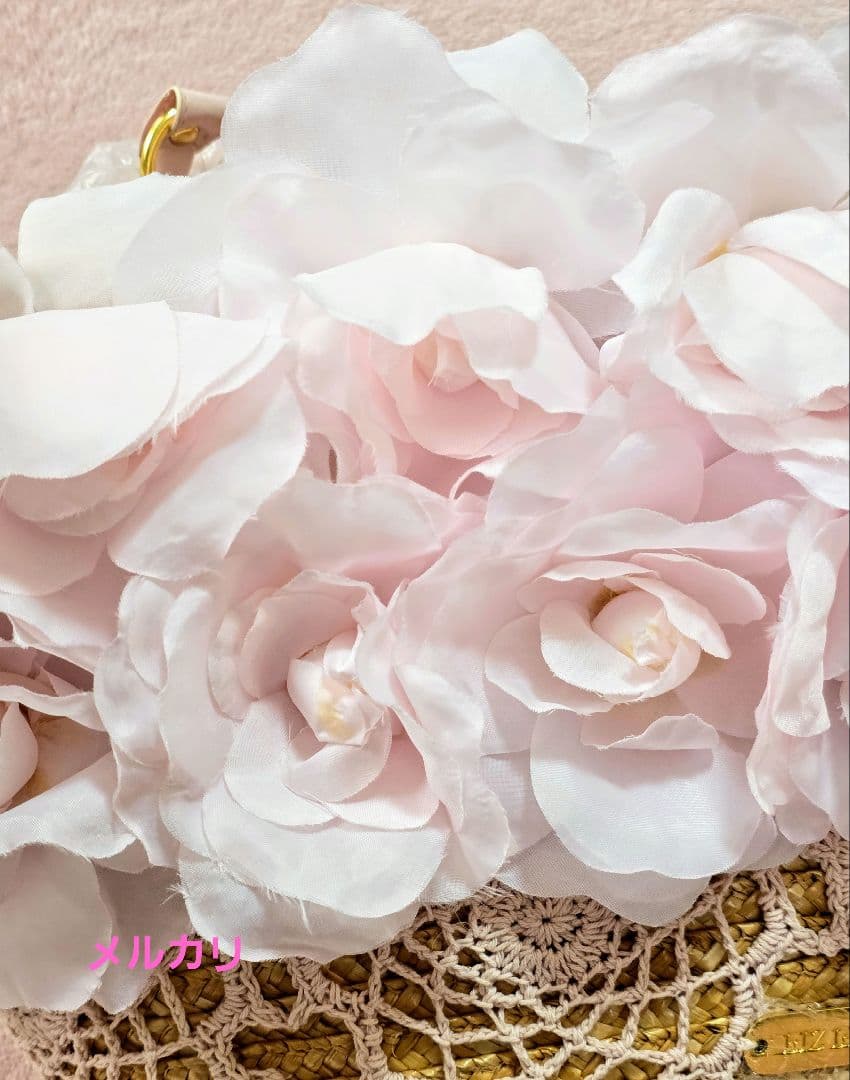 リズリサ ピンク薔薇 かごバッグ 新品未使用