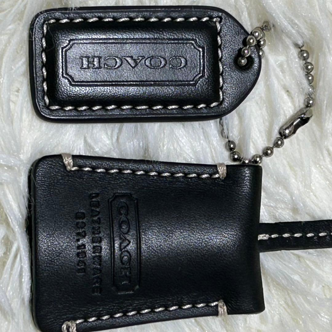 美品⭐️即日発送　COACH ボストンバッグ　レザー　シルバー南京錠付