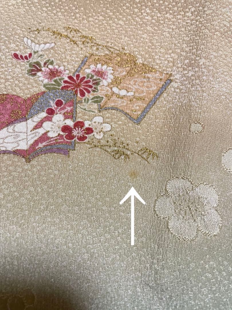 訪問着フルセット　辻ヶ花　作家　落款　絞り　銀通し　ふくれ帯　しつけ糸付